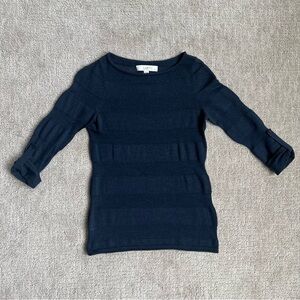 Ann Taylor Loft Petite 3/4 Quarter Sleeve Lightweight Sweater